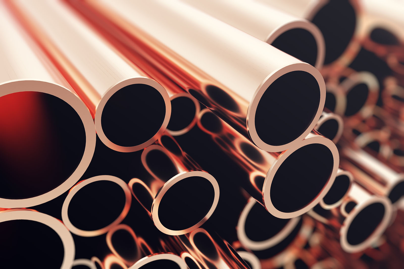 Copper piping for residential